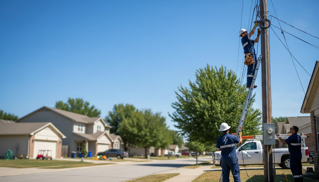 Residential electrician providing installation services in Beulah, ND